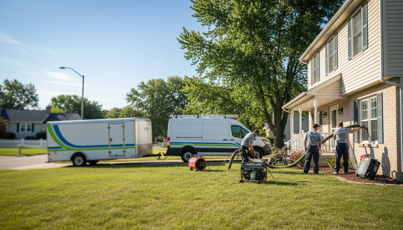 Flooded Basement Restoration And Cleanup With Repair in Bedford, IN near me